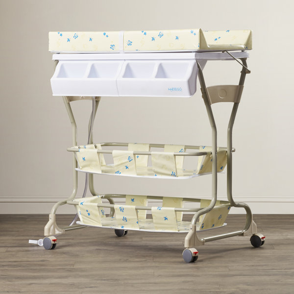 Baby Diego Changing Table with Pad and 4 Baskets & Reviews